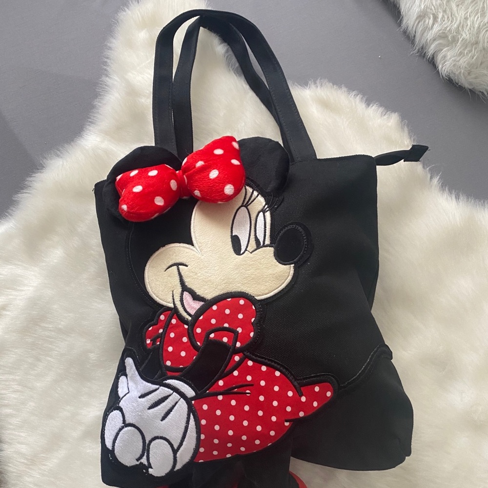 Disney Minnie Mouse Bag DisneyWorld DisneyLand Plushie - Picture 4 of 11